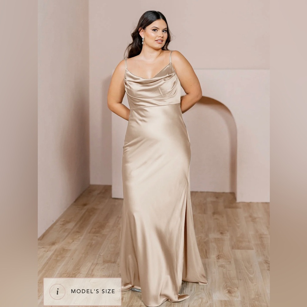 Revelry Skye Satin Dress petite 4